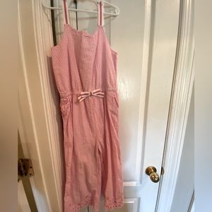 Pink seersucker jumper